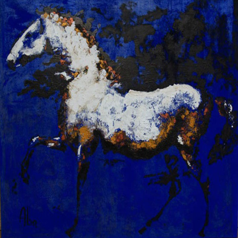 Caballo azul – Cheval